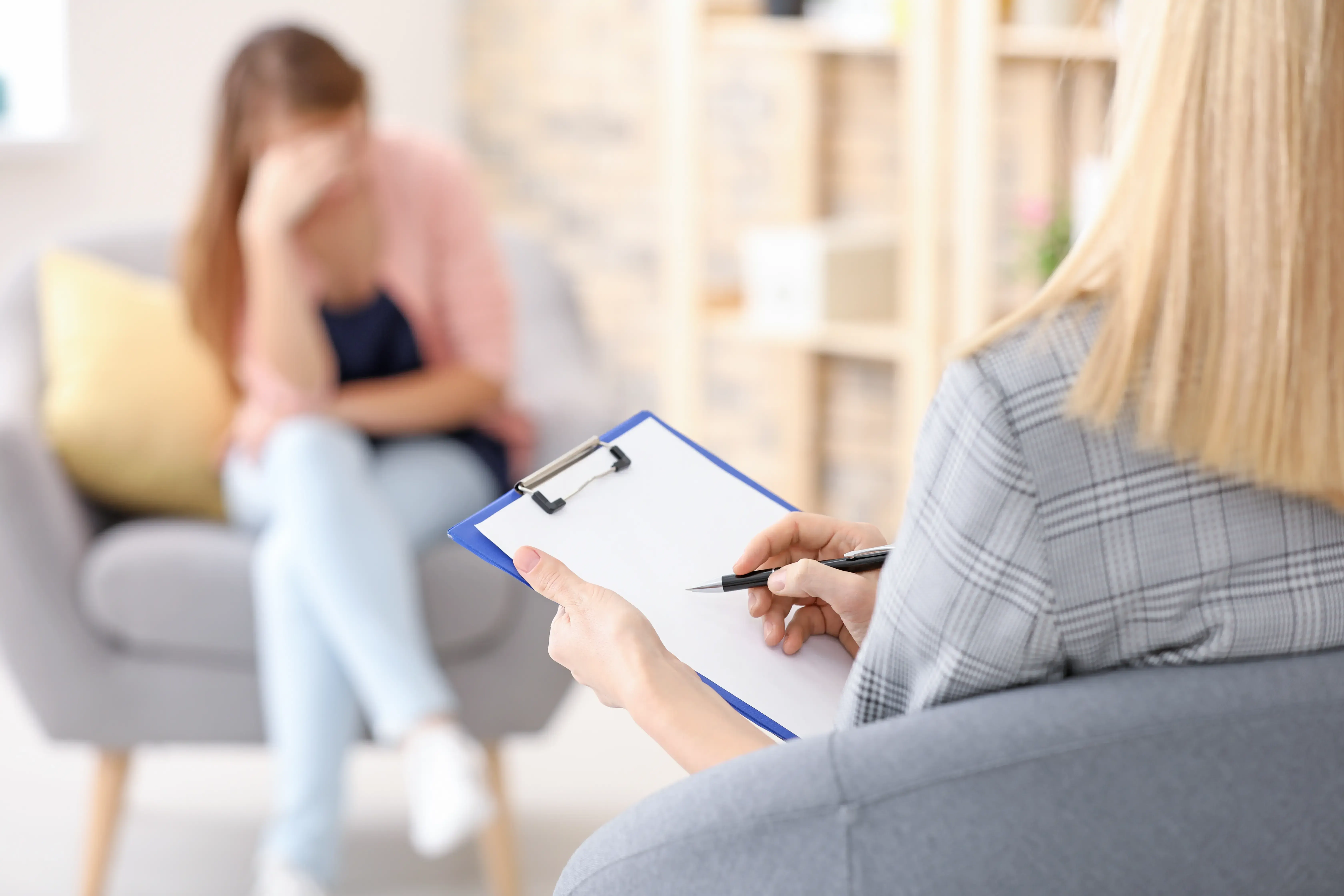 Clinician reviewing laboratory monitoring results for a psychiatric medication in Miami, Florida